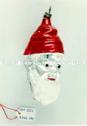 Christbaumschmuck Weihnachtsmannkopf