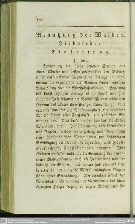 Benutzung des Waldes