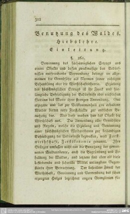 Benutzung des Waldes