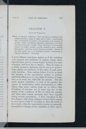 Chapter 5: Laws of variation