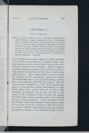 Chapter 5: Laws of variation