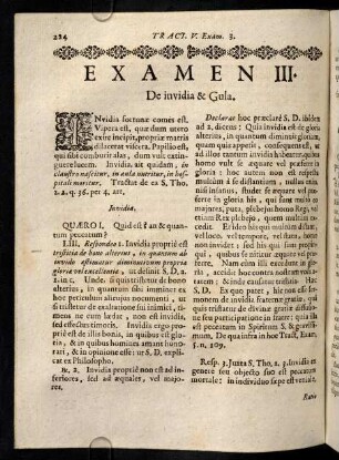 224-234, Invidia fortunae comes est, vipera est, quae ...
