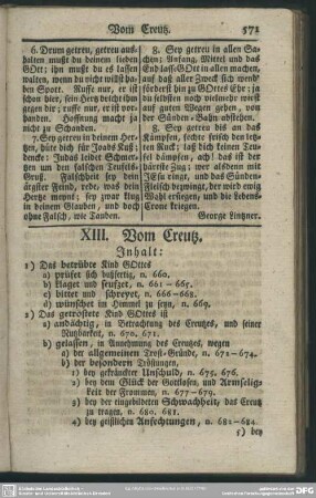 XIII. Vom Creutz