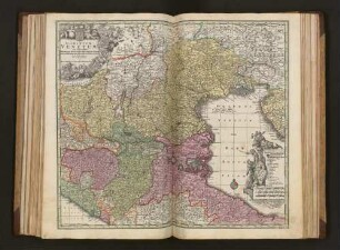 Dominium Venetum cum adjacentibus Mediolan[ensi], Mantuano, Mutinensi, Mirandolano, Parmensi, Placentino Ducatibus nova Delineatio ob oculos positum