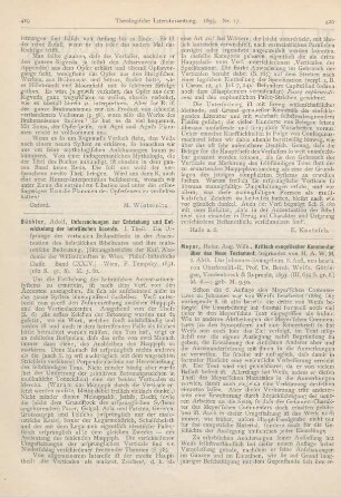 420-421 [Rezension] Meyer, Heinr. Aug. Wilh., Kritisch-exegetischer Kommentar über das Neue Testament. 2. Abth.: Das Johannes-Evangelium. 8. Aufl