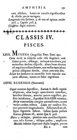 Classis IV. Pisces