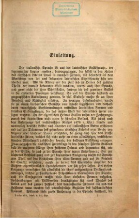 Lehrbuch der italienischen Sprache für die oberen Klassen höherer Lehranstalten und zum Privatstudium, 1. Theil. Grammatik der italienischen Sprache