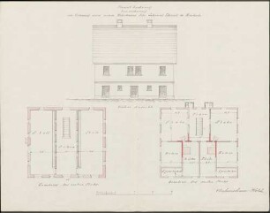 Ehmann, Johannes, Bauer Bau eines Wohnhauses mit Scheune