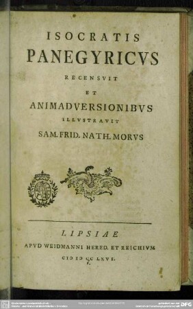 Isocratis Panegyricus
