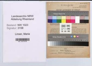 Entnazifizierung Maria Linser , geb. 21.03.1897 (Friseuse)