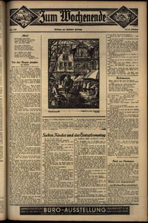Dritte Ausgabe vom Sonntag, den 13. Oktober 1935.