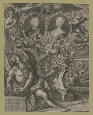 Doppelbildnis des Friedrich Wilhelm I. von Preußen und seiner Frau Sophie Dorothea von Preußen
