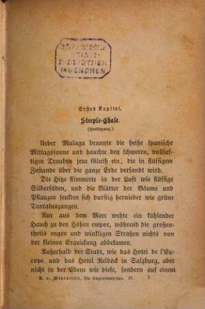 Die Unzertrennlichen : Komischer Roman von A. von Winterfeld. 4