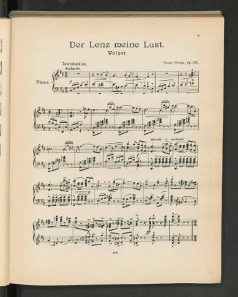 Der Lenz meine Lust.