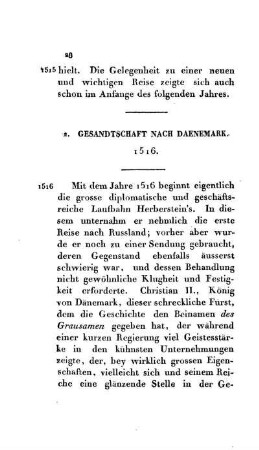 2. Gesandtschaft nach Dänemark 1516