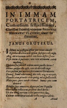 Imma Portatrix : comoedia nova et consultoria sectu utilis ac iucunda, acta in illustri Collegio Tubingae, anno 1625, 3 Martii ; item Musae Serioiocosae