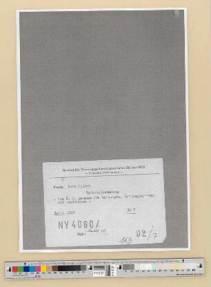 Von K. Eisner gesammelte Broschüren, Zeitungen und Zeitungsmeldungen: Bd. 7