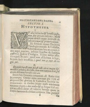 Sectio I. Hypotheses.