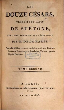 Les Douze Césars, 2