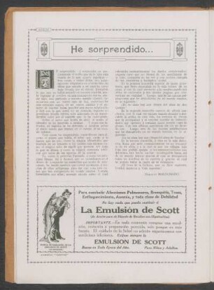 He sorprendido...