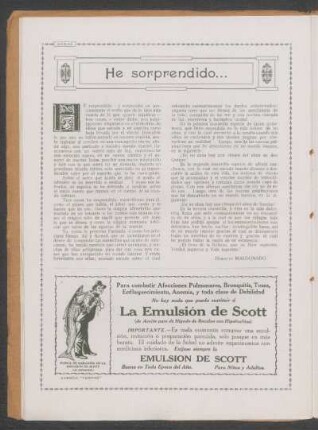 He sorprendido...