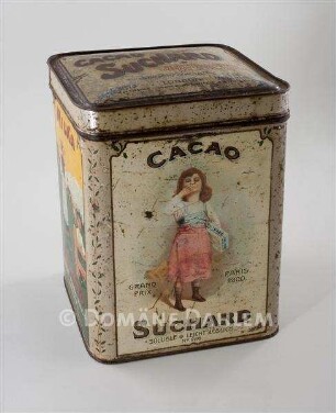 Große Dose für "Cacao" der Firma "Suchard"