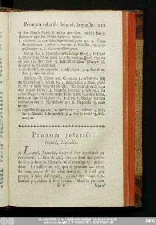 Pronom relatif: lequel, laquelle.