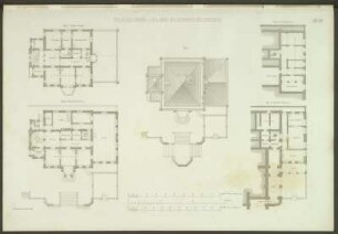 Villa des Herrn Orlando bei Dresden, v. Erhard. Grundrisse