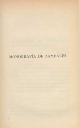 Monografía de Zambales