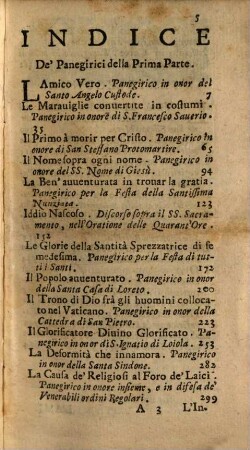 Panegirici Sacri Di Paolo Segneri della Compagnia di Giesv