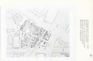 Varité [Wintergarten], Berlin-Charlottenburg (Diplomarbeit bei Bernhard Hermkes): Zentrum am Zoo, Grundriss Erdgeschoss 1:500