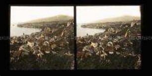 Blick über Montreux, Clarens und Genfer See