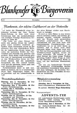 Blankenese, der schöne Luftkurort an der Unterelbe