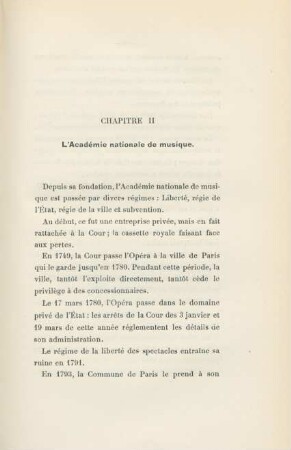 Chapitre II. L'Académie nationale de musique