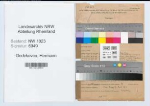 Entnazifizierung Hermann Oedekoven , geb. 29.08.1900 (Buergermeister)