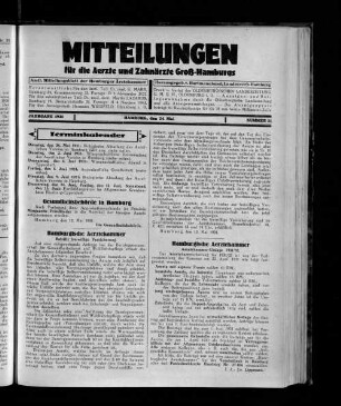 Jahrgang 1931, Hamburg, den 24. Mai, Nummer 21