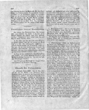 Vermischte literar. Nachrichten.