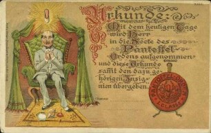 Urkunde: Mit dem heutigen Tage wird Herr [...]