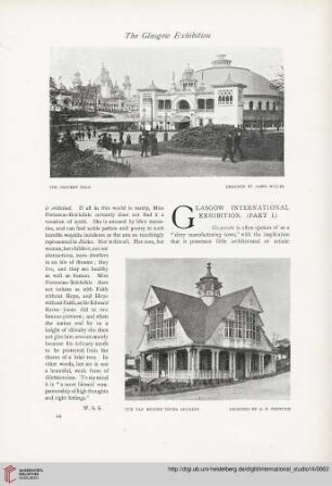14.1901 =Nr. 53: Glasgow International Exhibition, [1]