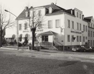 Mittweida, Hotel "Eintracht" : Mittweida, Hotel "Eintracht", Hainichener Straße /Ecke Gartenstraße, Eckansicht
