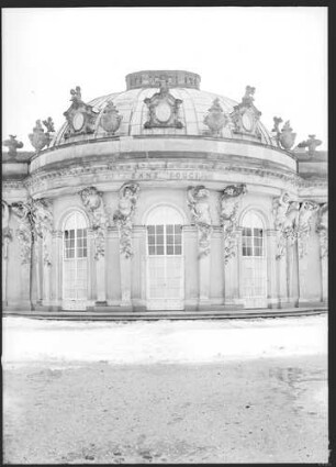 Potsdam, Schloss Sanssouci Gartenseite. (Aufnahme von 1938)