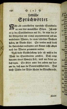 Lettische Sprüchwörter