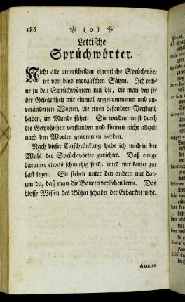 Lettische Sprüchwörter