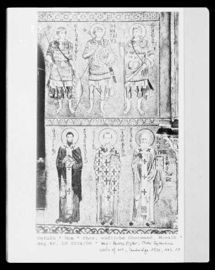 Bilder im Chorjoch — Heiliger Krieger und griechische Kirchenväter