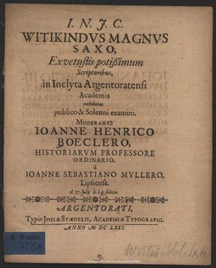 Witikindus Magnus Saxo