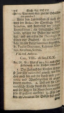 Cap. VIII.. de Sec. IX.X.