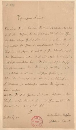 Brief an Louis Spohr : 06.03.1852