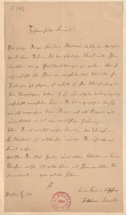 Brief an Louis Spohr : 06.03.1852