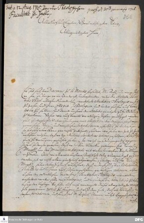 Brief von August Hermann Francke, Joachim Just Breithaupt, Paul Anton, Johann Heinrich Michaelis und Joachim Lange an Friedrich Wilhelm I., König in Preußen.