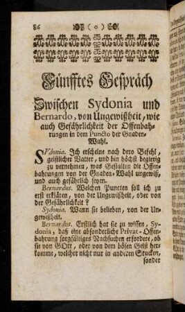 86-102, Fünfftes Gespräch.